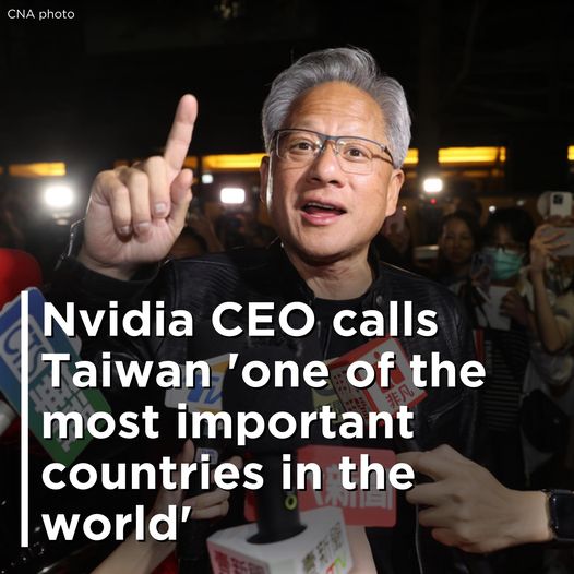 Nvidia CEO calls Taiwan ‘one of the most important countries in the world’